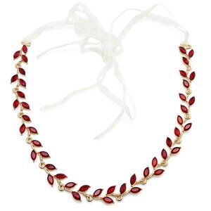 Bridal Crystal Headband Wedding Rhinestone Gold Metal Hair Vine Pieces Accessori